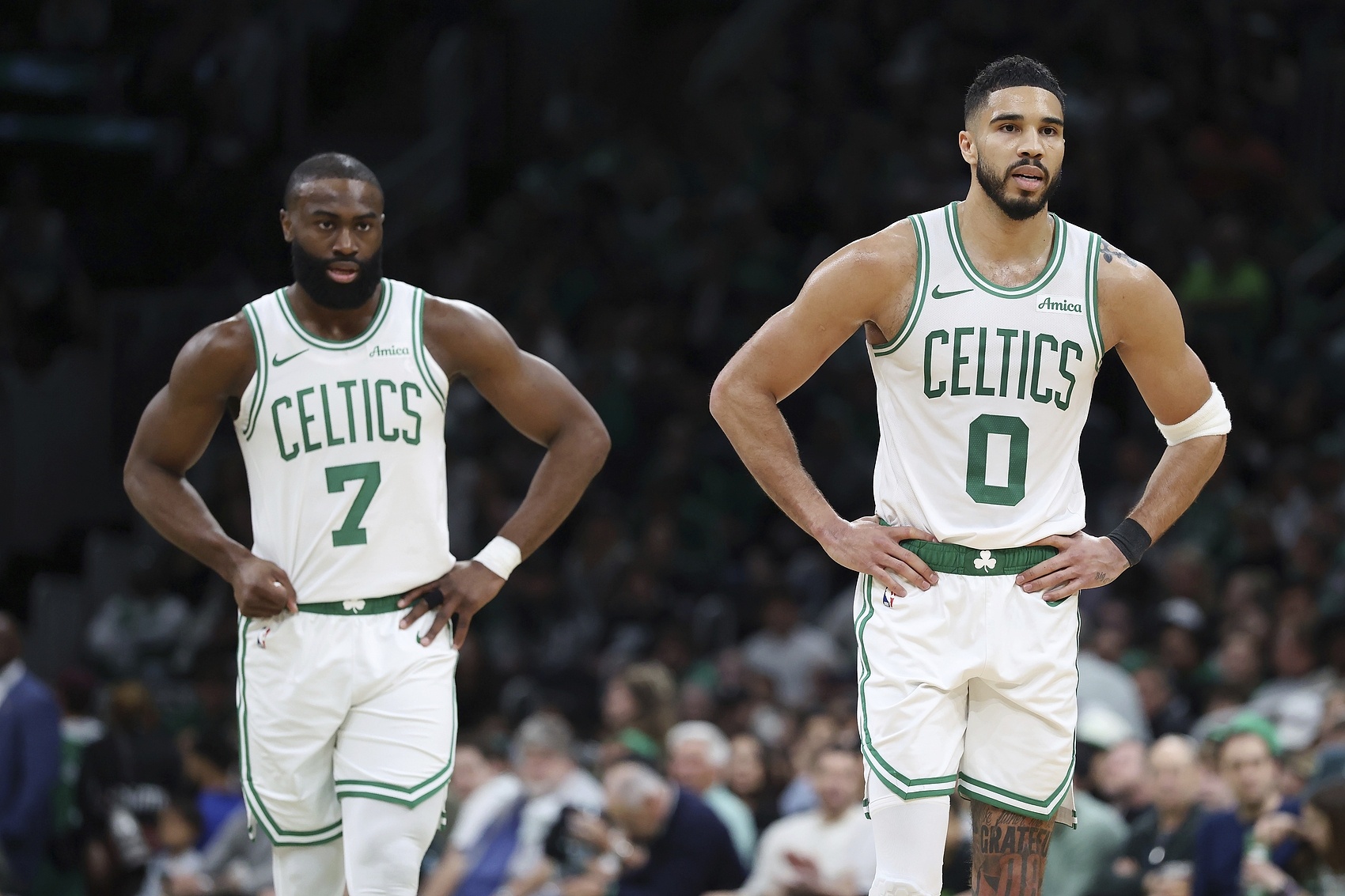 五星体育官网-海沃德:塔图姆&布朗是联盟中最好的两名侧翼之一 绿军球迷真有福